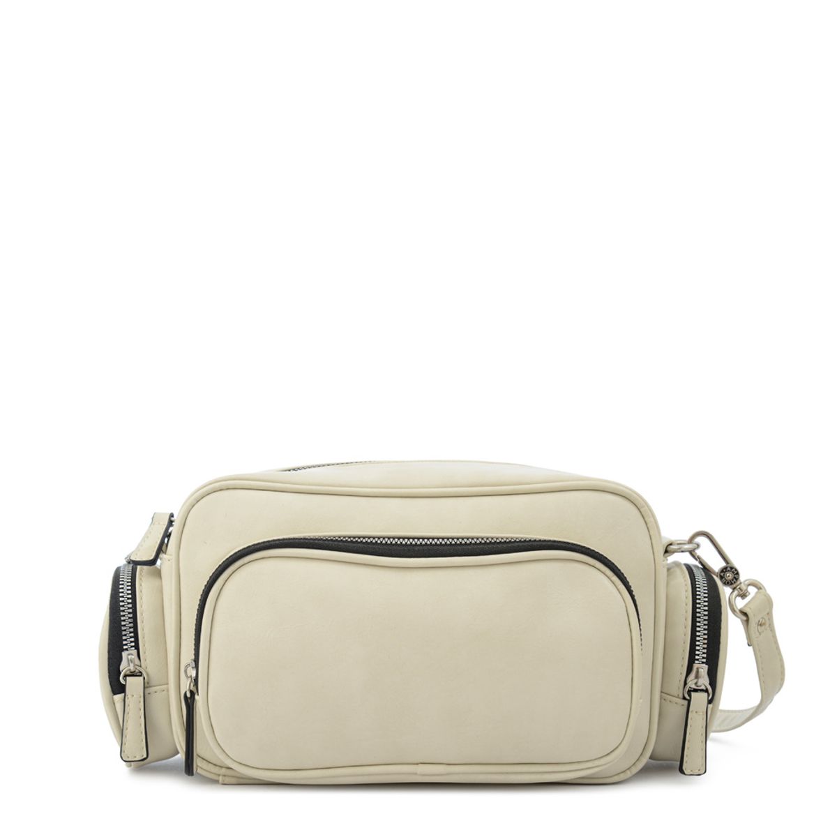 AMPHORA - Cartera bandolera yanis pequeña blanco crudo