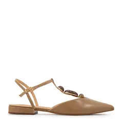 AMPHORA - Zapato jade cuero taupe