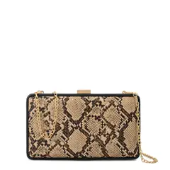AMPHORA - Cartera fiesta deity pequeña beige oscuro