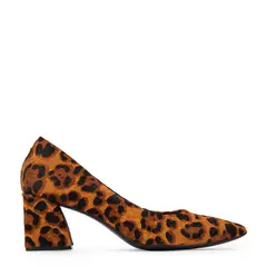 AMPHORA - Zapato Taco tipo reina luna cuero negro especial