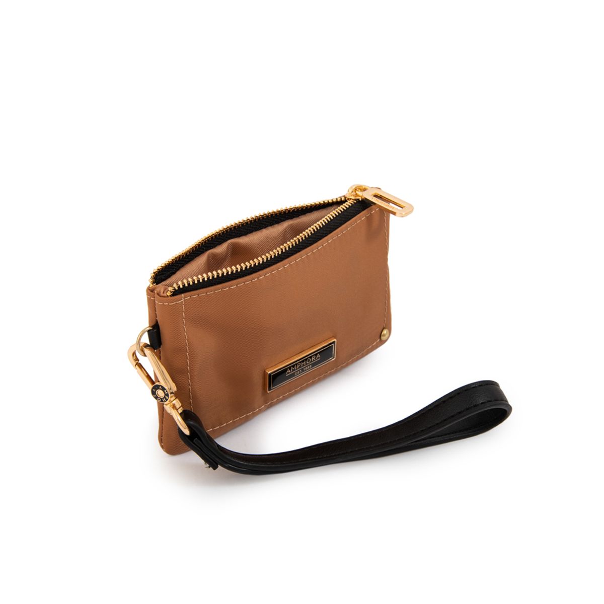 AMPHORA - Monedero canada pequeña camel