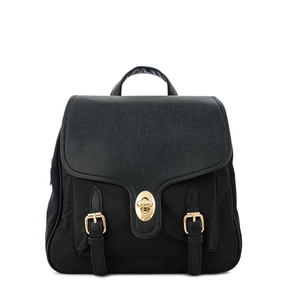 AMPHORA - Mochila con tapa marifer mediana negro especial