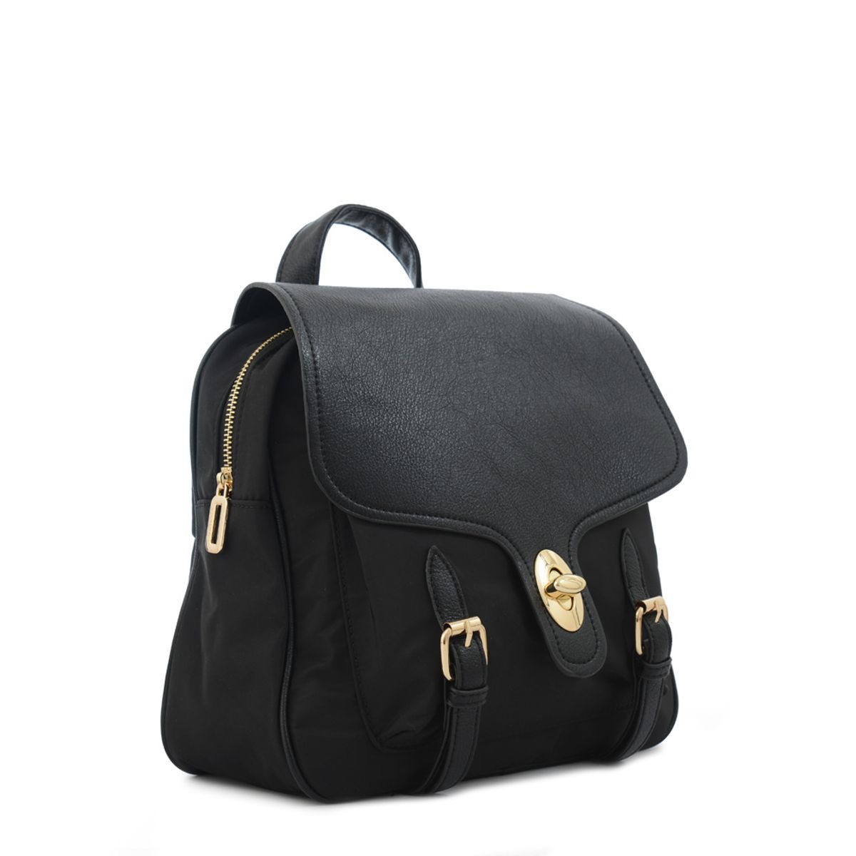 AMPHORA - Mochila con tapa marifer mediana negro especial