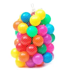 GENERICO - Pack 500 pelotas 7cm de plásticas surtidos piscina
