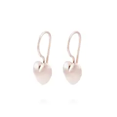 JB JOYAS BARON - Aros Oro Miel 18kt Corazón Rigido Mediano