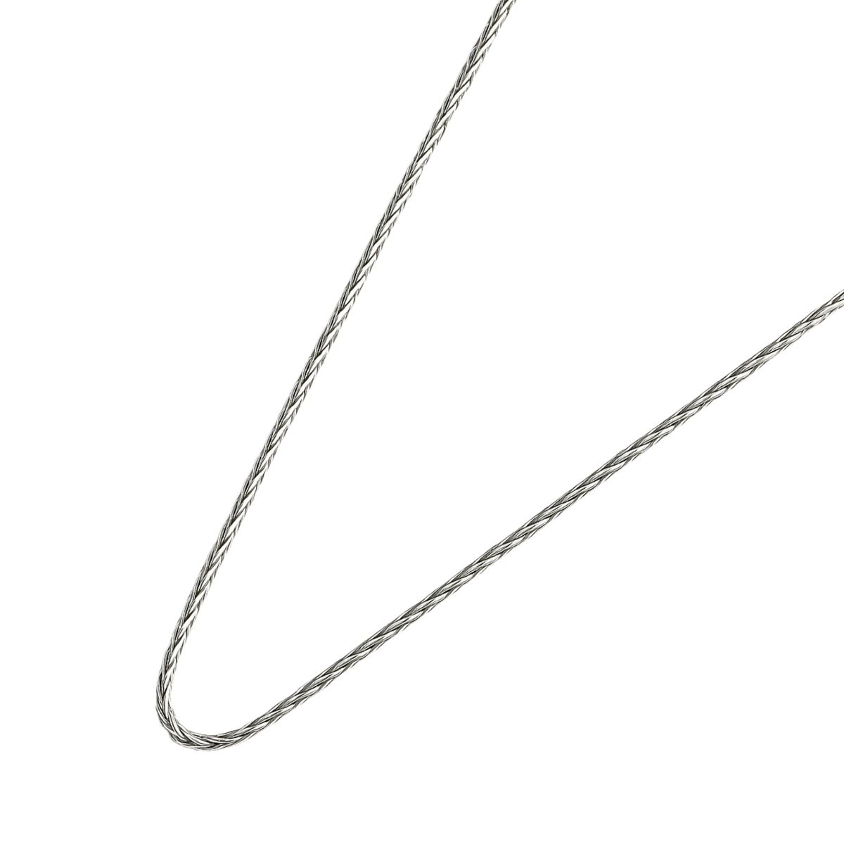 JB JOYAS BARON - Cadena de Plata Esterlina 925 Mouse Tail Trenzada