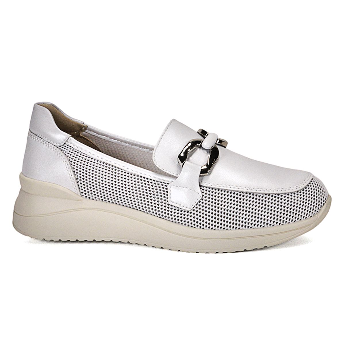 DEGAS - Mocasín Cuero Zully Blanco DEGAS