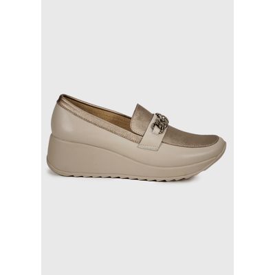 Imagen 2 del producto Mocasín Cuero Venisias Dorado