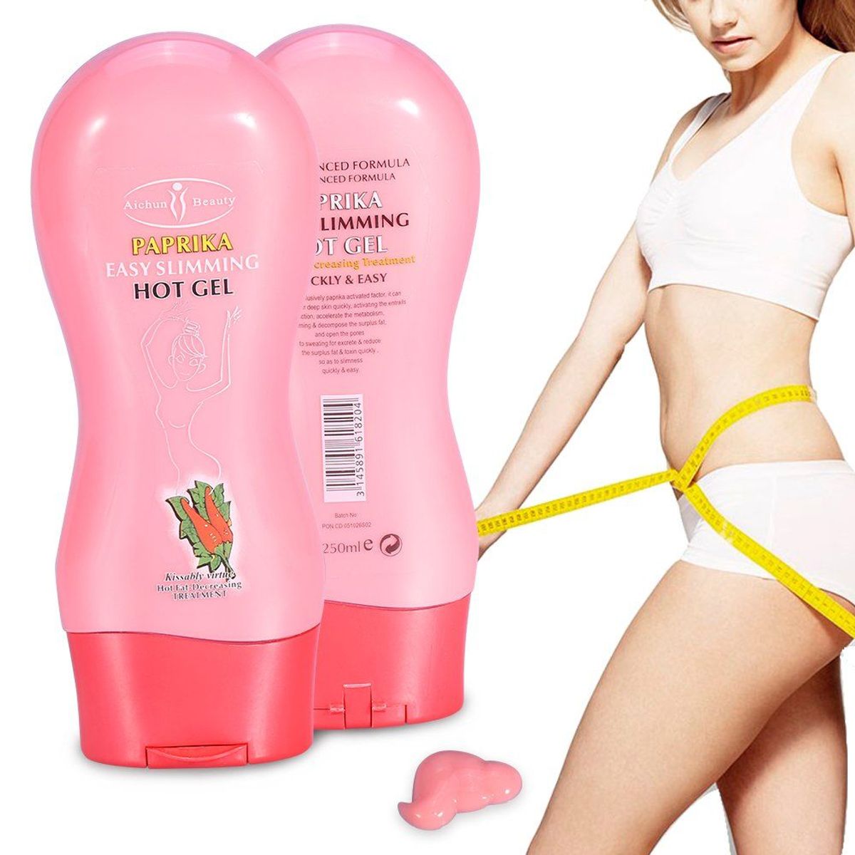 AICHUN BEAUTY - AICHUN BEAUTY Gel Reafirmante de Té Verde 250ml - Quemador de Grasa para Todos los Tipos de Piel