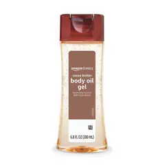 AMAZON BASICS - Gel de aceite corporal con manteca de cacao 200 ml