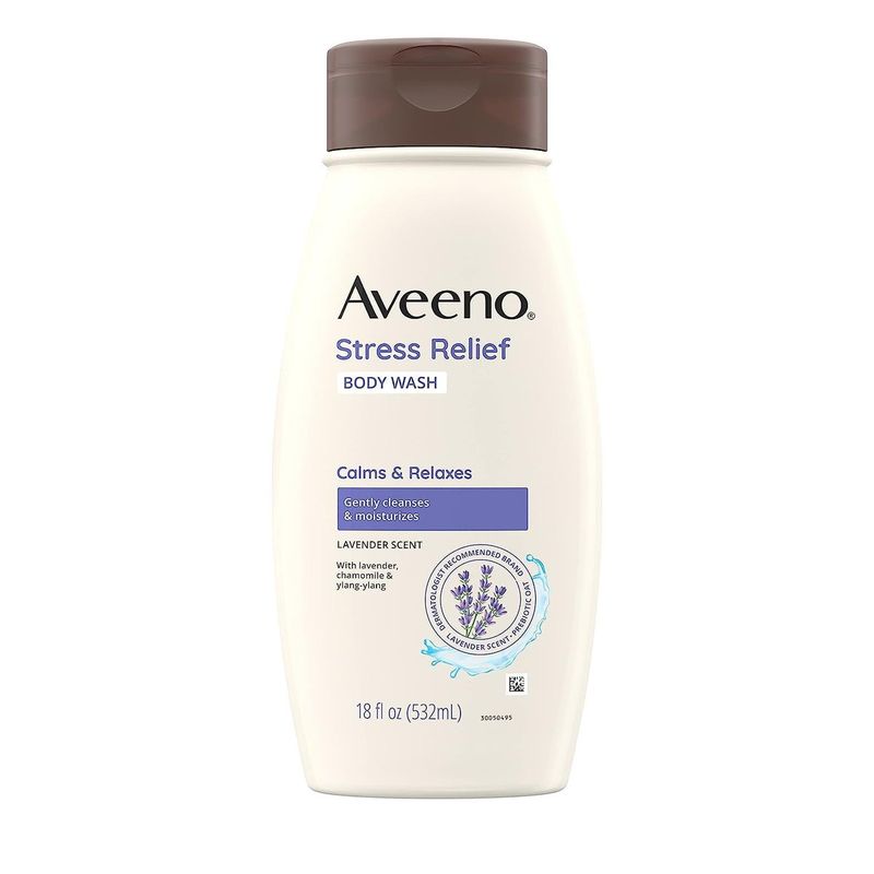 AVEENO - Gel de baño Aveeno para el alivio del estrés Lavanda y Avena 530 mL-