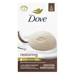 DOVE - Jabón en Barra Beauty Restorador de Coco y Manteca de Cacao