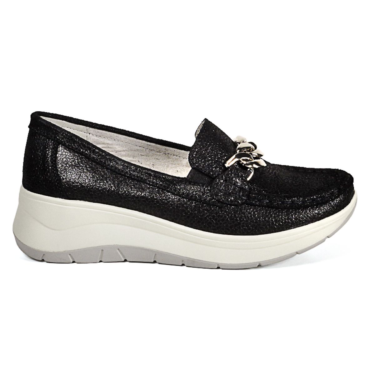 DEGAS - Mocasín Cuero Darice Negro DEGAS