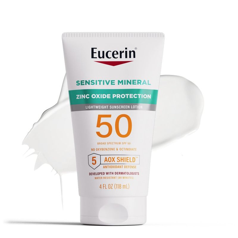 EUCERIN - Eucerin Loción Solar Mineral Sensible SPF 50 120 mL