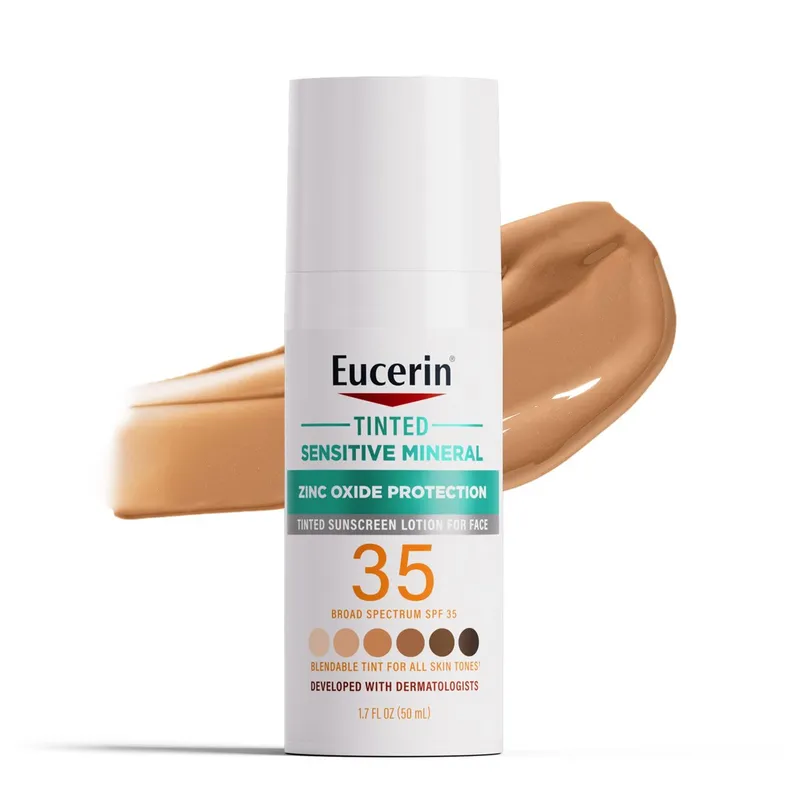 EUCERIN - Protector solar mineral facial con tinte Eucerin SPF 35 50 mL