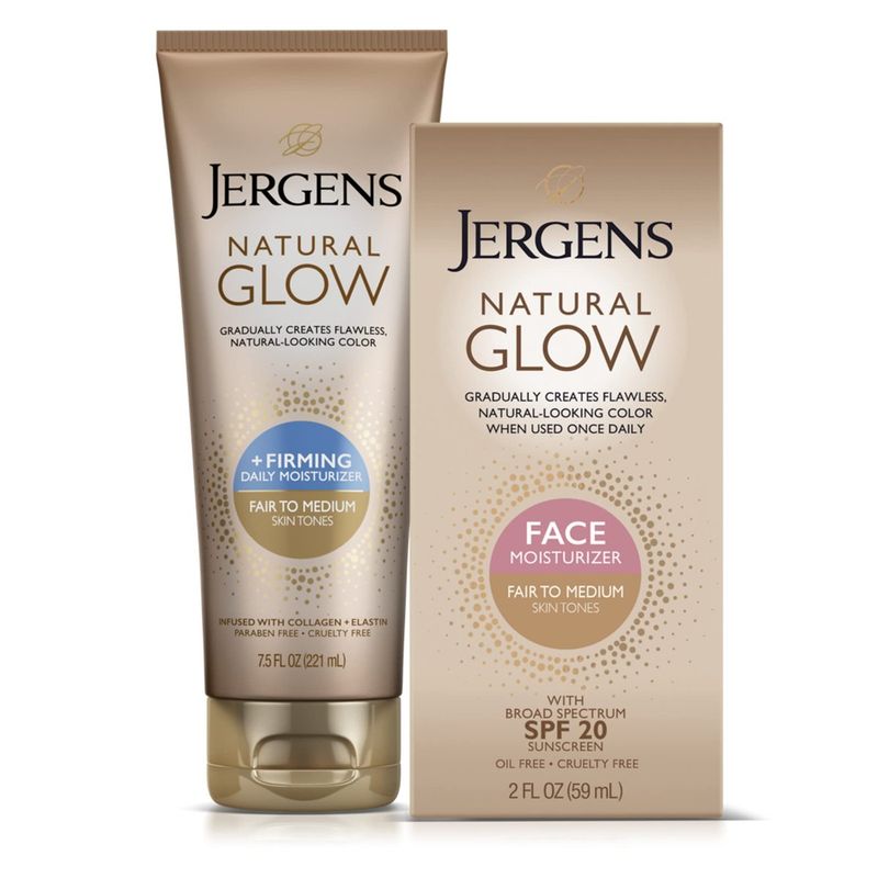 JERGENS - Jergens Natural Glow + Hidratante Firmador con SPF 20 220 mL