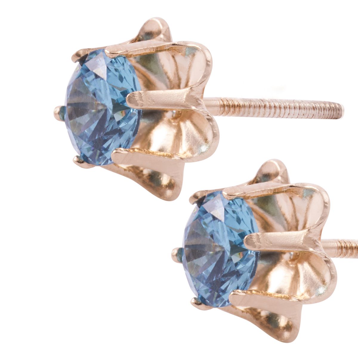JB JOYAS BARON - Aros Oro Miel 18kt Brillo del Cielo