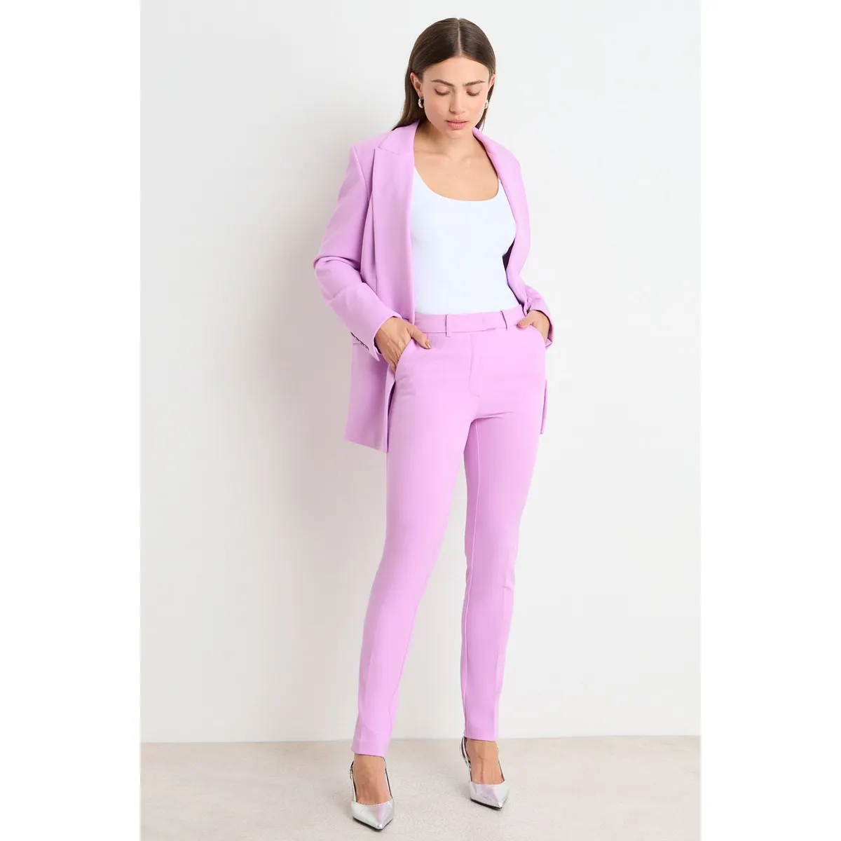 ASH - Pantalon Mujer Morado Ash