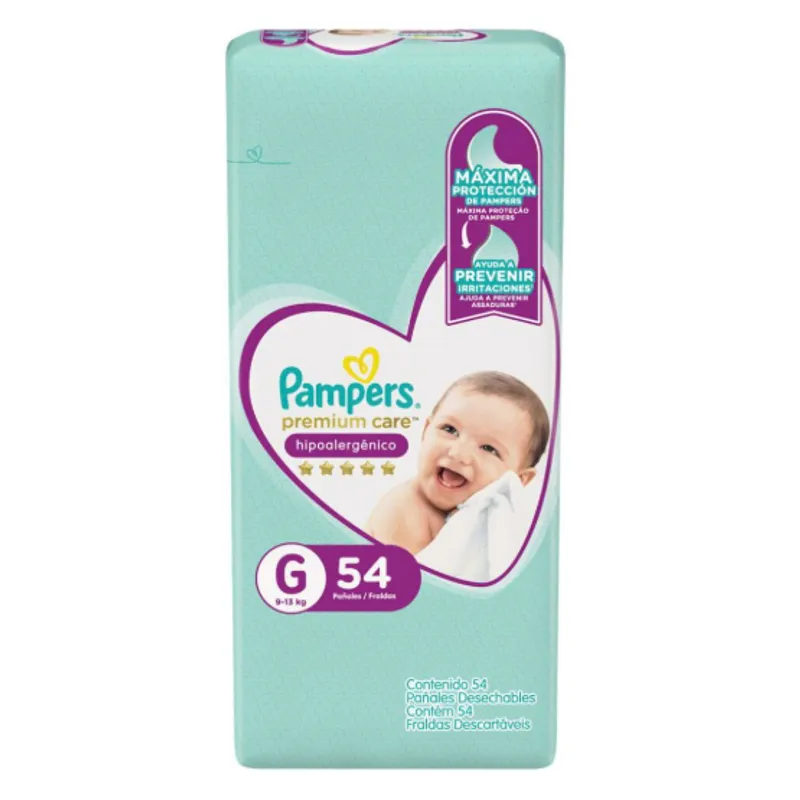 PAMPERS - Promo Maleta Pampers Premium Care G 54 Und