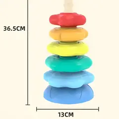 GENERICO - Juego Torre Giratoria Spin Again Apilable Para Bebés Niños