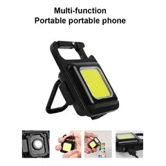 GENERICO - Mini Llavero Linterna Cob Super Brillante Multifuncional