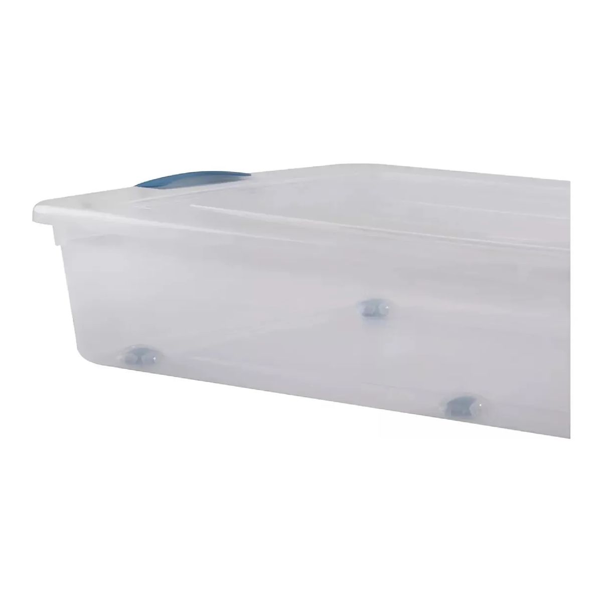 WENCO - Caja Organizadora Bajo Cama 36l Con Ruedas Wenco 10 Unidades