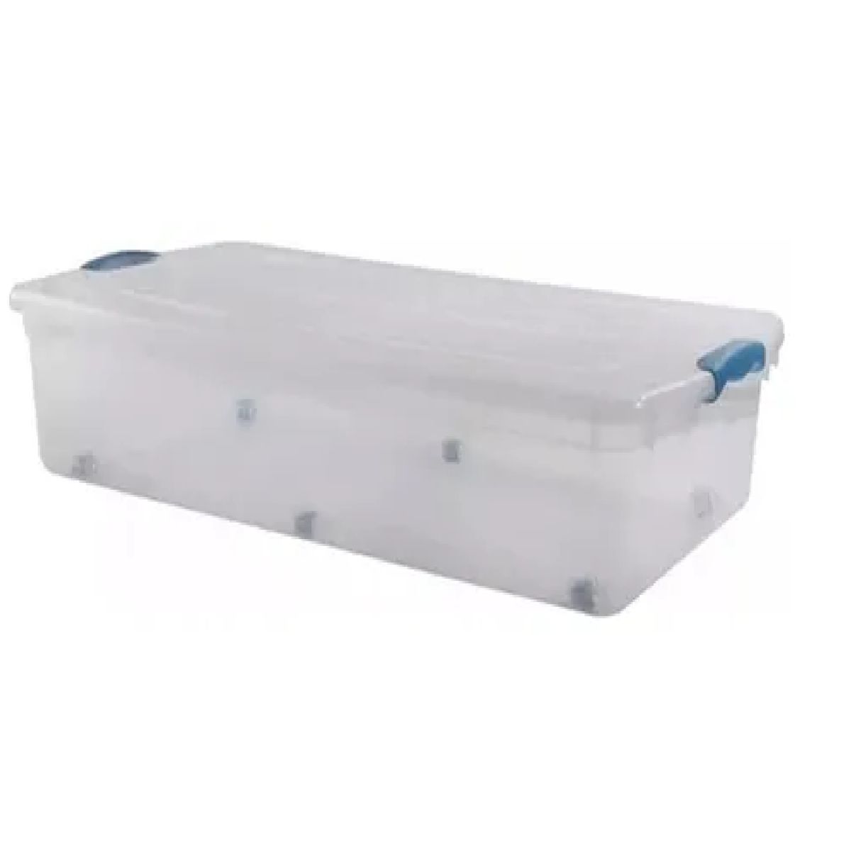 WENCO - Caja Organizadora Bajo Cama 36l Con Ruedas Wenco 10 Unidades