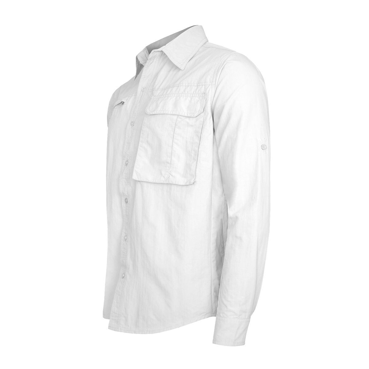 ANDESLAND OUTDOOR APPAREL - Camisa Trekking Ripstop Manga Larga UPF50 Fénec Blanco Hombre