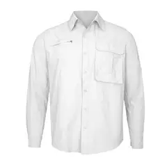 ANDESLAND OUTDOOR APPAREL - Camisa Trekking Ripstop Manga Larga UPF50 Fénec Blanco Hombre
