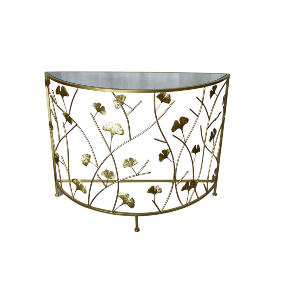 GENERICO - Elegante Set de Arrimo Metálico Decorativo con Diseño Floral