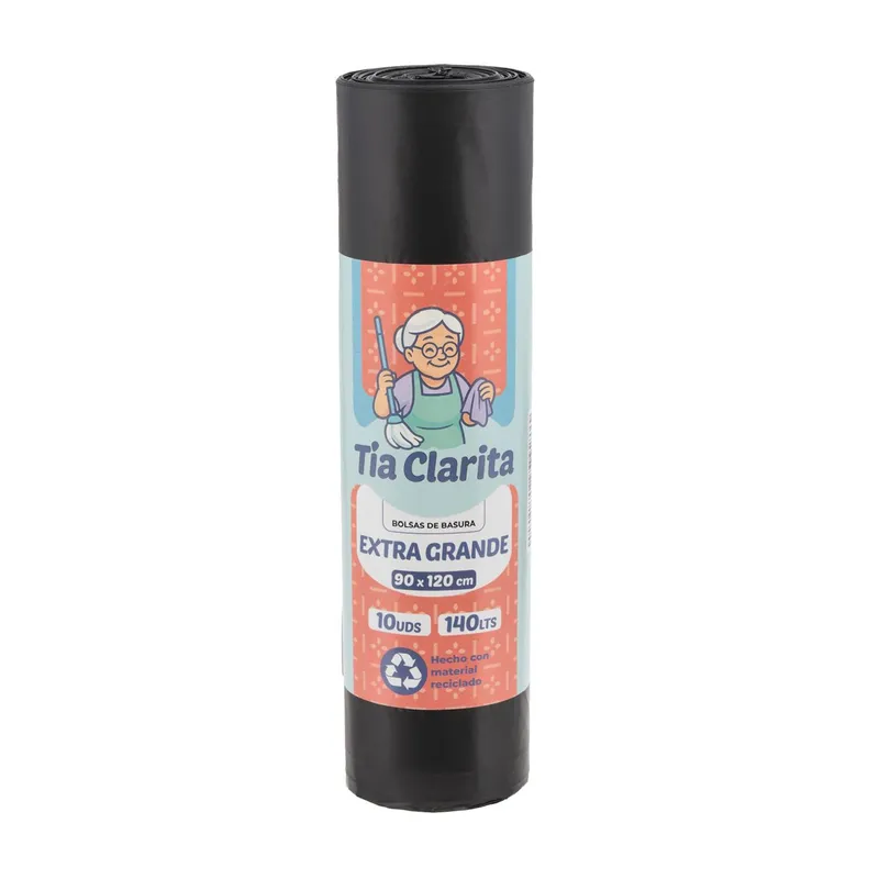 GENERICO - Bolsa de Basura 90120 Tía Clarita - Rollo 10 uds