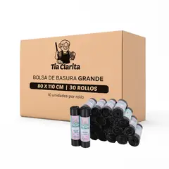 GENERICO - Bolsa de Basura 80110 Tía Clarita - Caja 30 Rollos - 30 uds