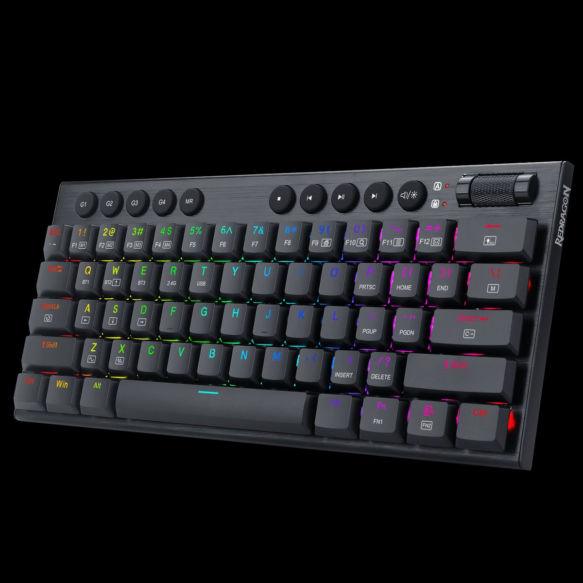 REDRAGON - Teclado Gamer Mecanico Redragon Horus Mini K632-rgb 60% Cableado