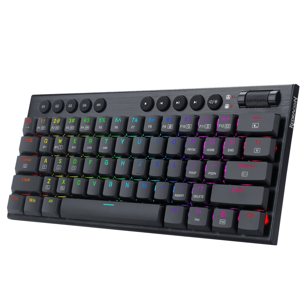 REDRAGON - Teclado Gamer Mecanico Redragon Horus Mini K632-rgb 60% Cableado