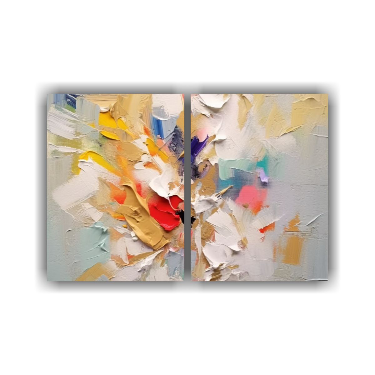 GENERICO - Lienzos Abstracto Profundidad Y Pinceladas 60x40 Cm