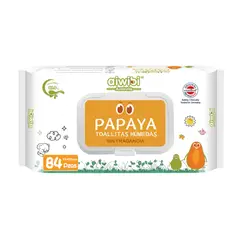 AIWIBI - Toallitas 99.9% Agua Con Fibra De Papaya 84 Unidades