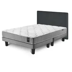 CANNON - Combo Cama I-Rest 2 Plazas  + Respaldo Kir Marengo