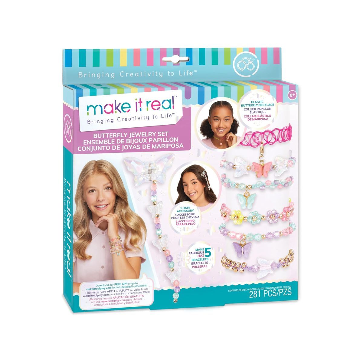 MAKE IT REAL - Set de joyería MAKE IT REAL 281 piezas mariposas