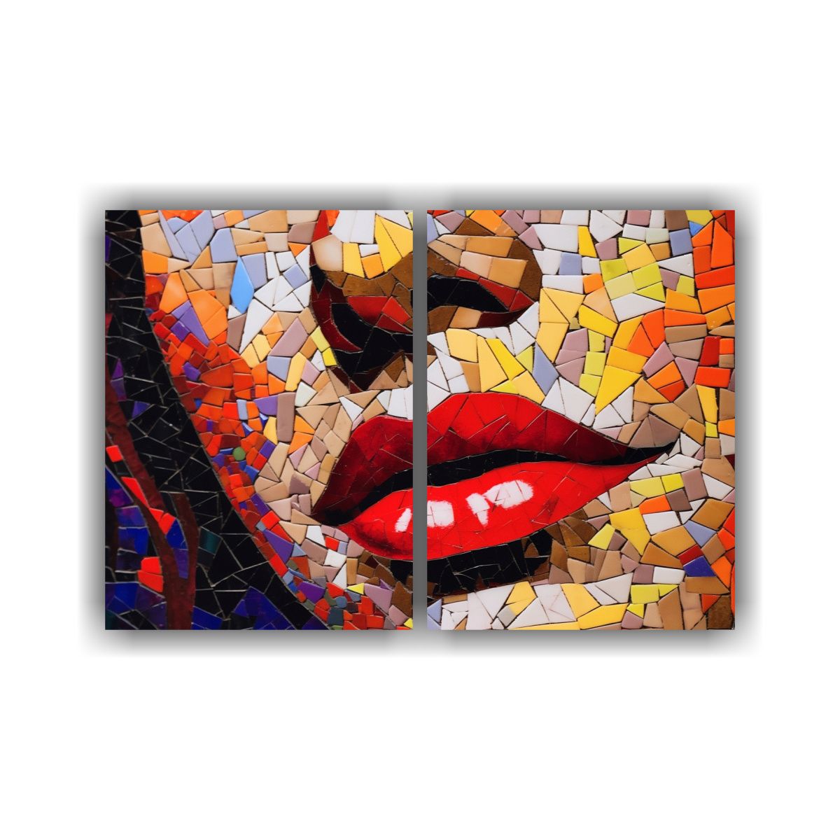 GENERICO - Cuadro De Arte De Pared Labios Femeninos 60x45 Cm