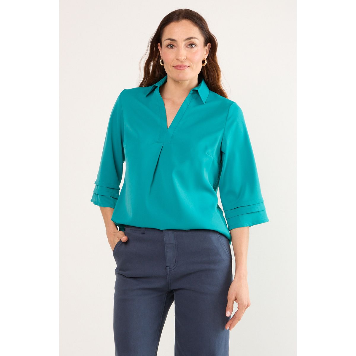 MA GRIFFE - Blusas Mujer Verde Magriffe