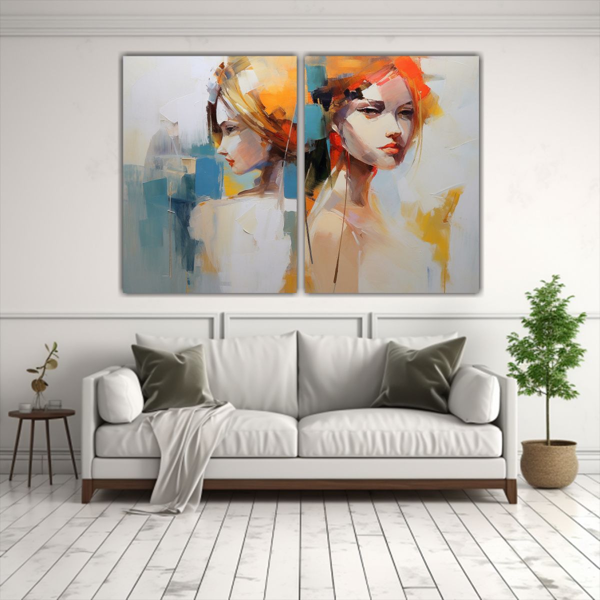 GENERICO - Pinturas Decorativas Semiabstractas De Iryna 60x45 Cm