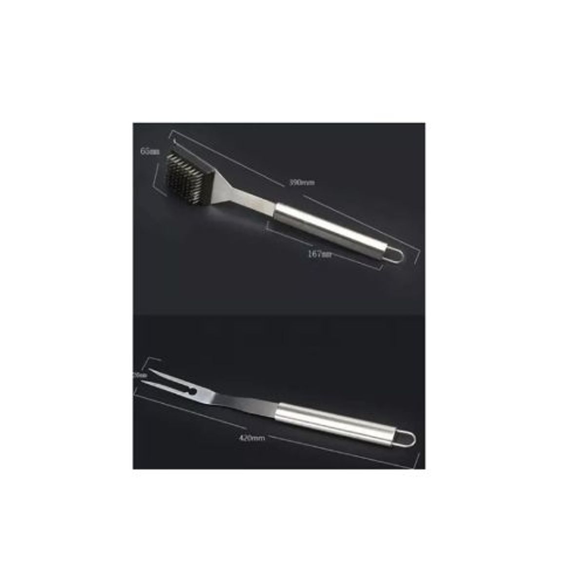 GENERICO - Set De Asado Barbacoa 18 Pcs Maleta Kit Parrilla