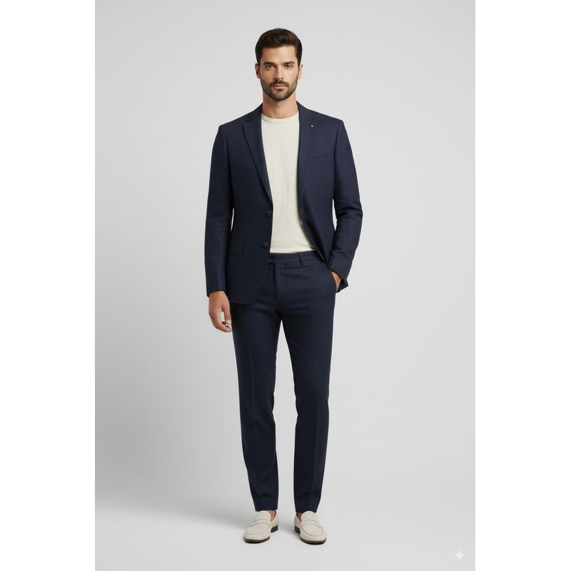 NEW MAN - Pantalón Cork Heritage Azul New Man