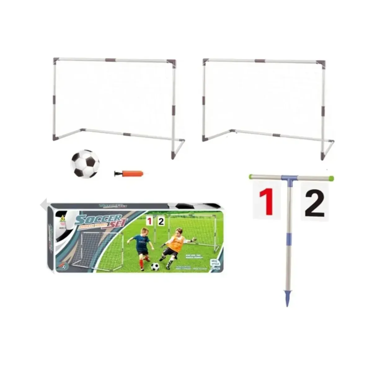 JUGUETERIA - Set De Arcos De Futbol- Mini Arcos De Futbol