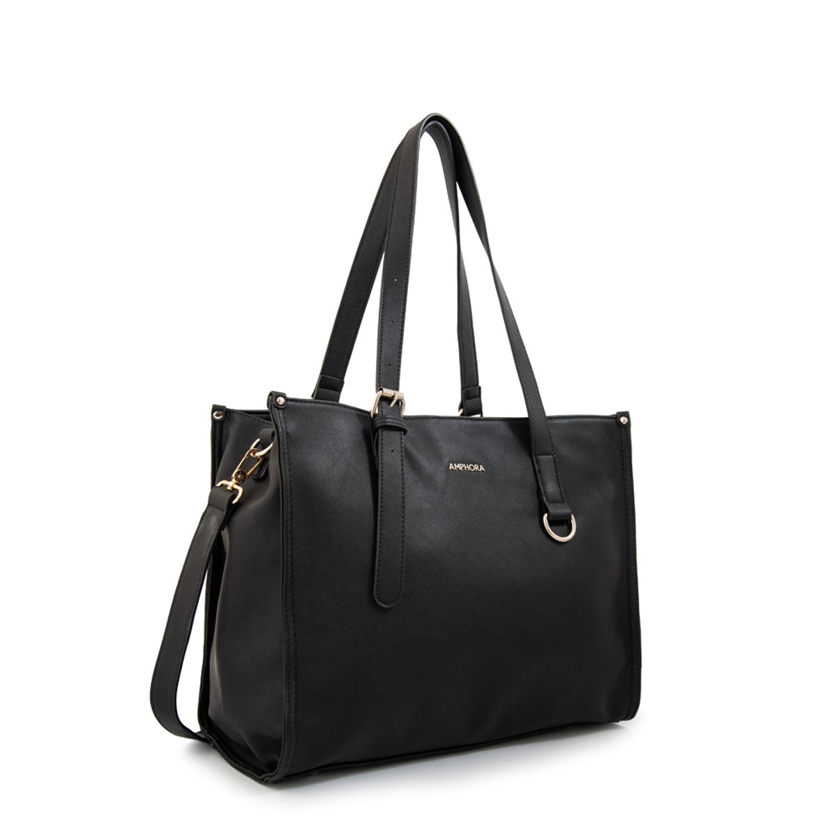 AMPHORA - Cartera tote porta notebook fiorela grande negro especial