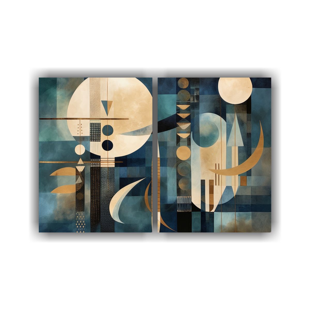 GENERICO - Conjunto 2 Telas Bastidor Duradero Estilo Boho 60x45 Cm