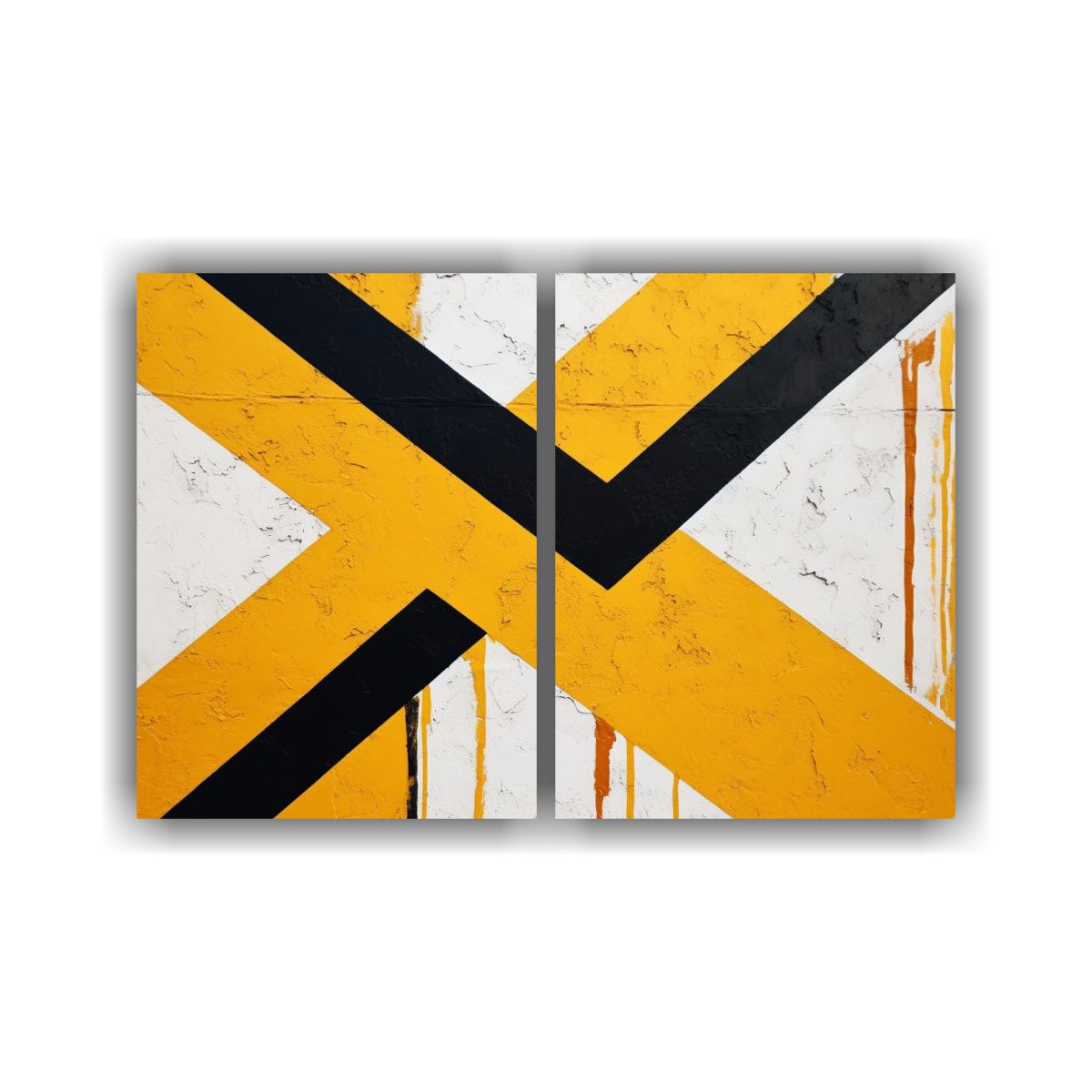 GENERICO - Pinturas Decorativas En Pared De Cemento Blanco 60x45 Cm