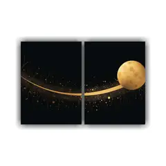 GENERICO - Cuadro Decorativo Elegante El Sol Es Negro 60x45 Cm
