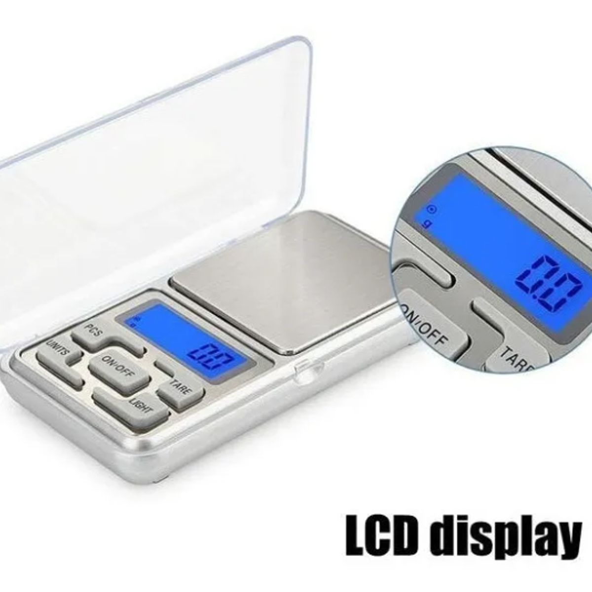 GENERICO - Pesa Digital Balanza Gramera Digital Hasta 500 Gramos