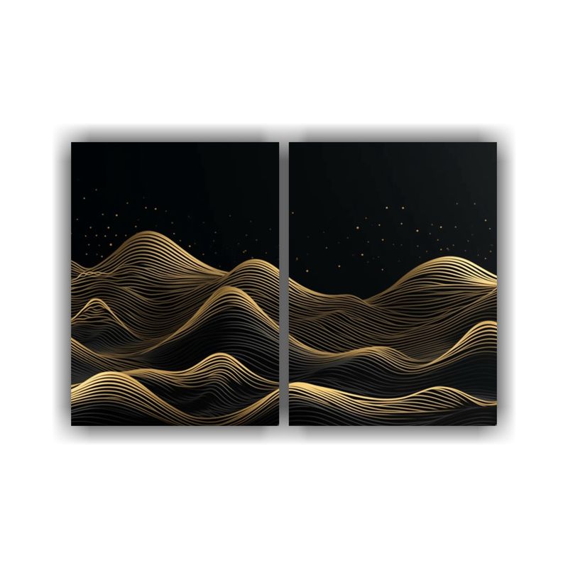 GENERICO - Diseño Montaña Elegante Con Líneas Refinadas 60x45 Cm